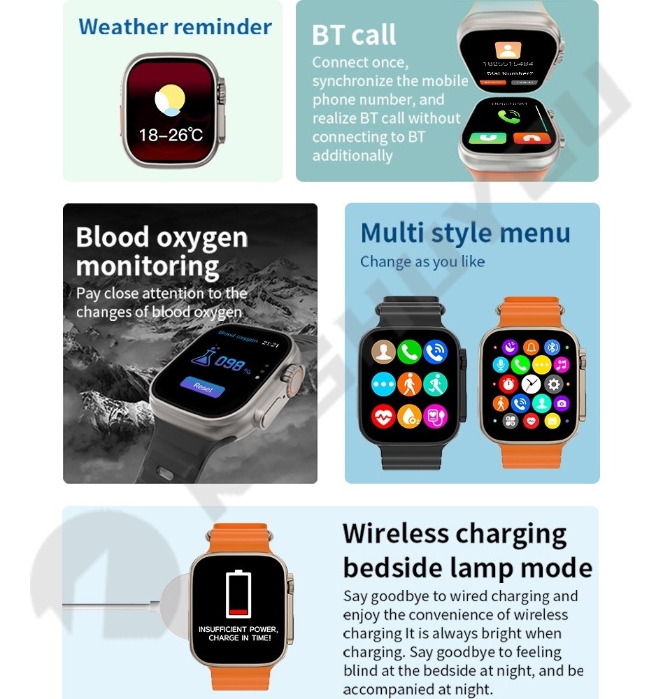 Smartwatch S8 Ultra Max Série 8 Bluetooth Call Nfc - Imagem 3