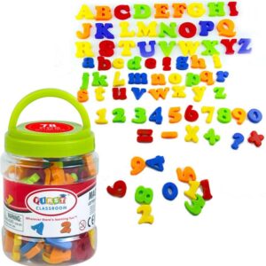 Conjunto De Brinquedos Magnéticos De Geladeira Abc 123 Letra