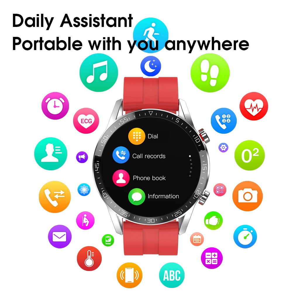 Smartwatch De Chamada Bluetooth Ecg L13 Da Lokmat - Imagem 3
