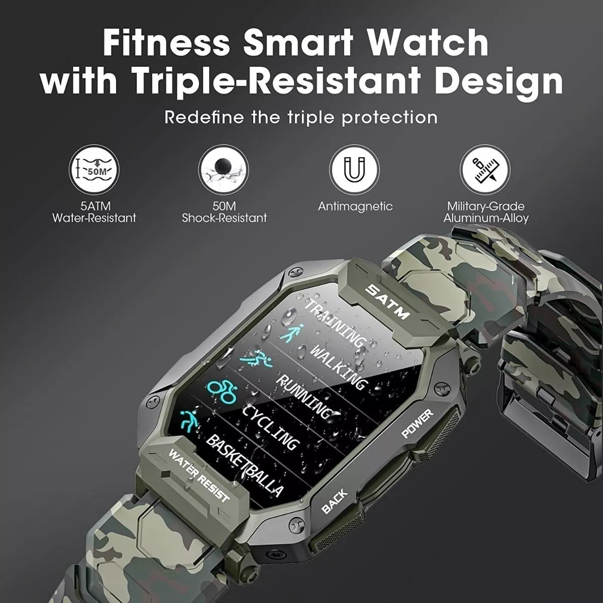 Smartwatch Esportivo Ao Ar Livre Para Homens - Imagem 5