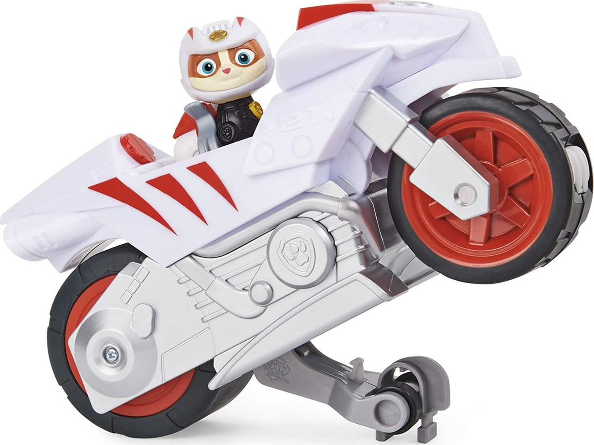 Patrulha Canina Moto Pups Wildcats Deluxe Pull Back Motocicl - Imagem 5