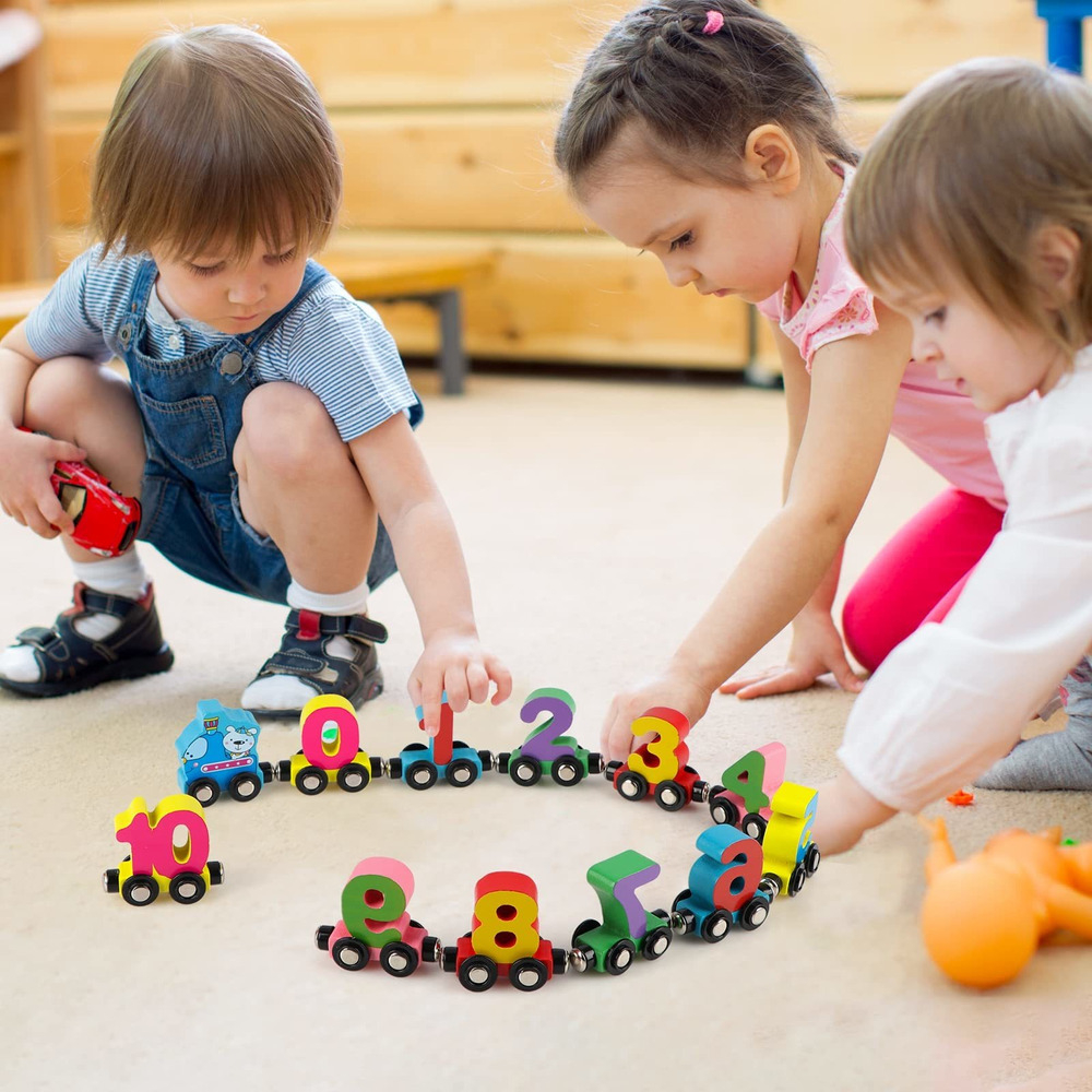 Educação Infantil Para Aprender Números E Letras Trem Magnét - Imagem 5