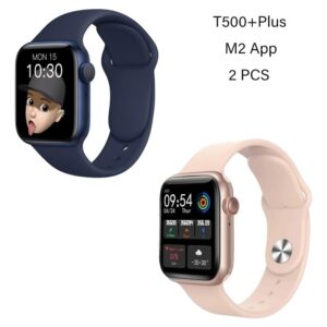 Smartwatch Bluetooth T500+plus Series 6 M2, 2 Peças