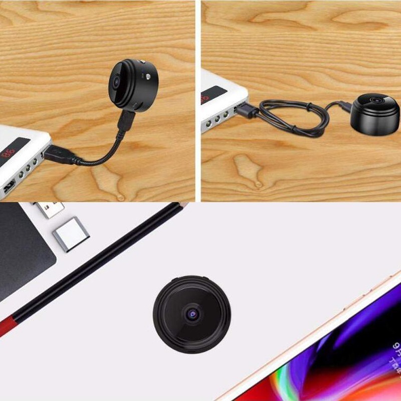 Hd 1080p Visão Noturna Movimento Câmera De Vídeo Telefone Ap - Imagem 9