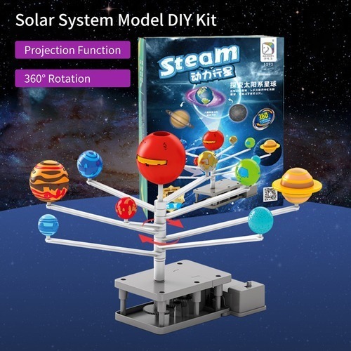 Kit De Modelo De Sistema Solar Projetor Planetário Diy 360° - Imagem 3