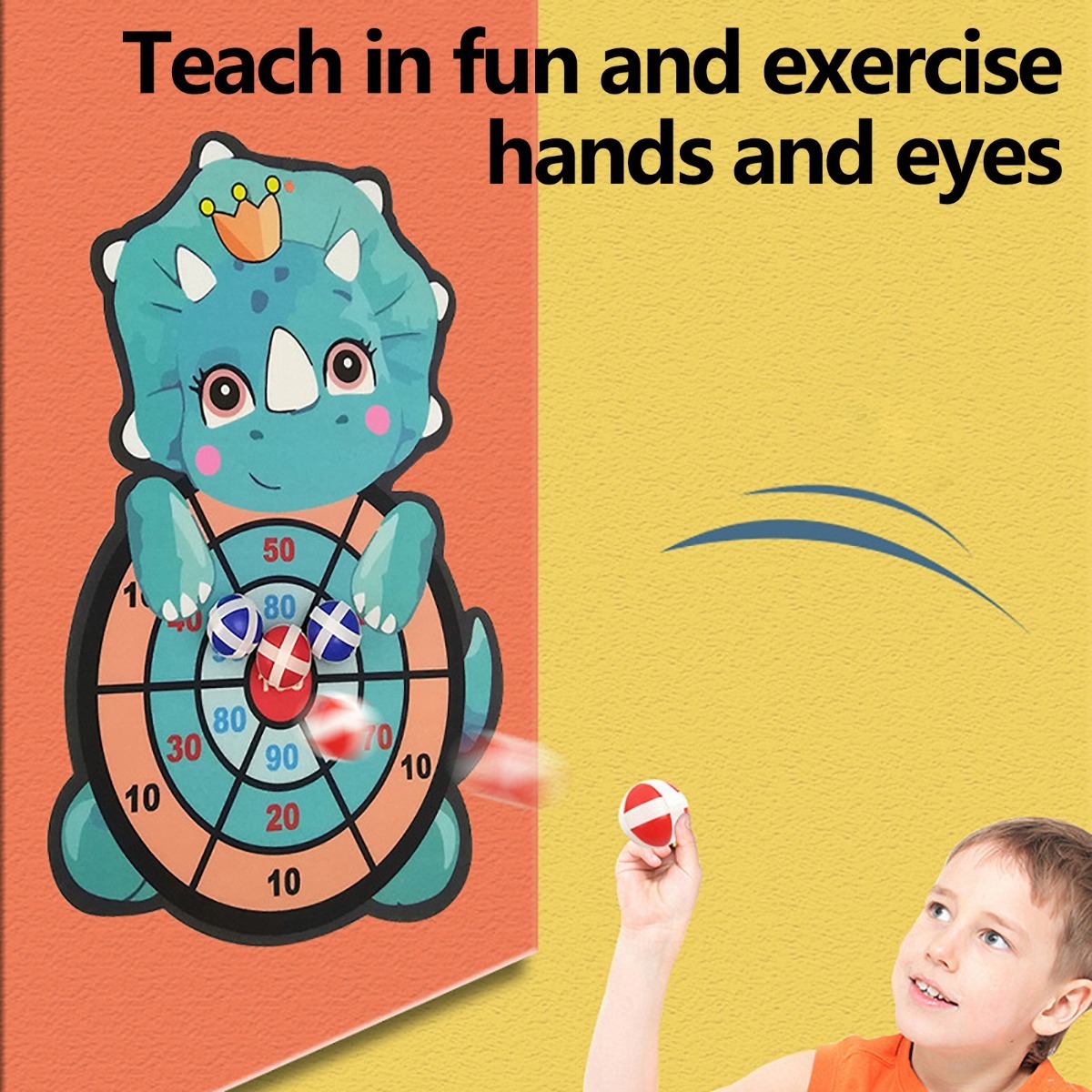 Um Tabuleiro De Dardos Infantil Ao Alvo Sticky Ball Self-adh - Imagem 7