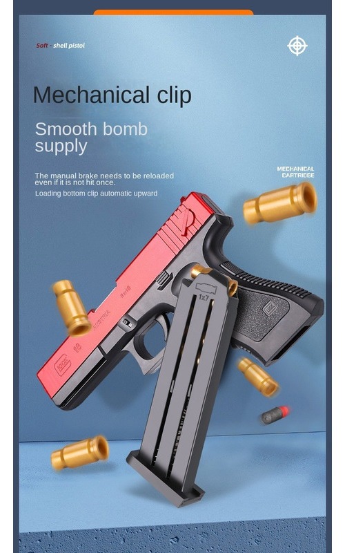 Brinquedo Infantil Shell Ejection 1911 Pistol Boy Toy Explos - Imagem 8