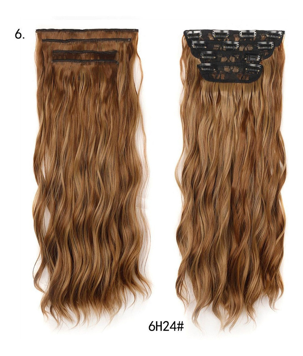 Peruca Feminina, Cabelo Comprido Encaracolado, Ondulado De Á - Imagem 22