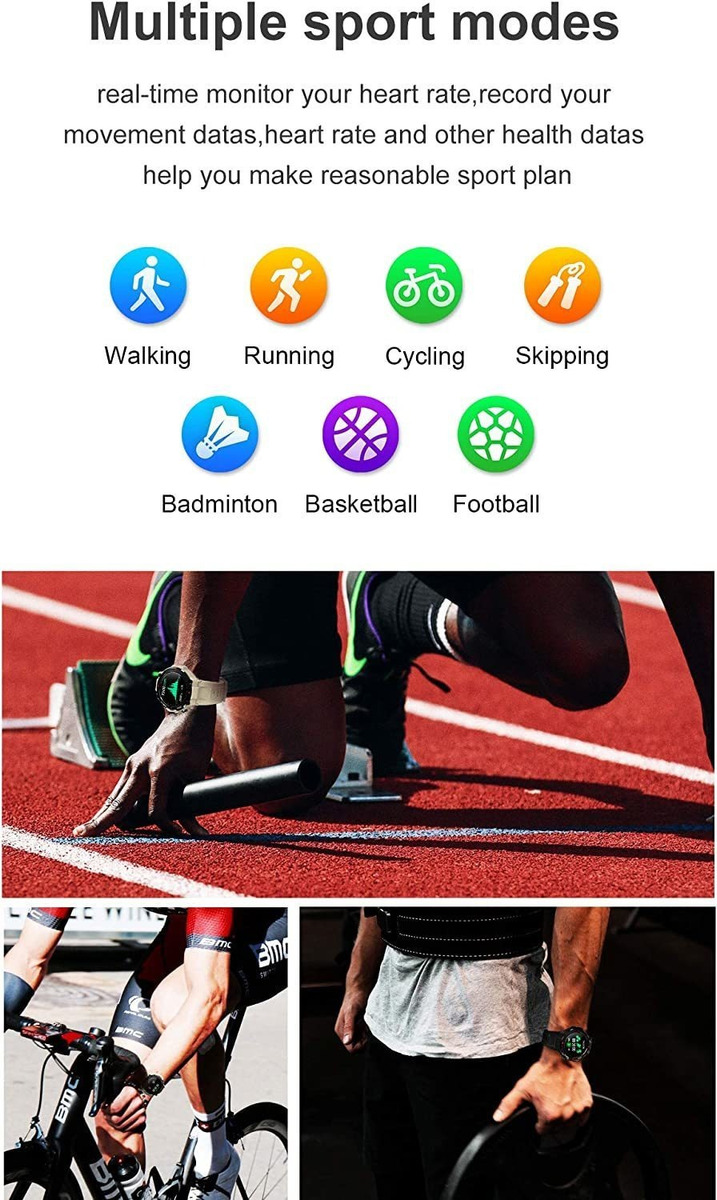 Relógios Inteligentes Fitness Tracker Smartwatch For - Imagem 5
