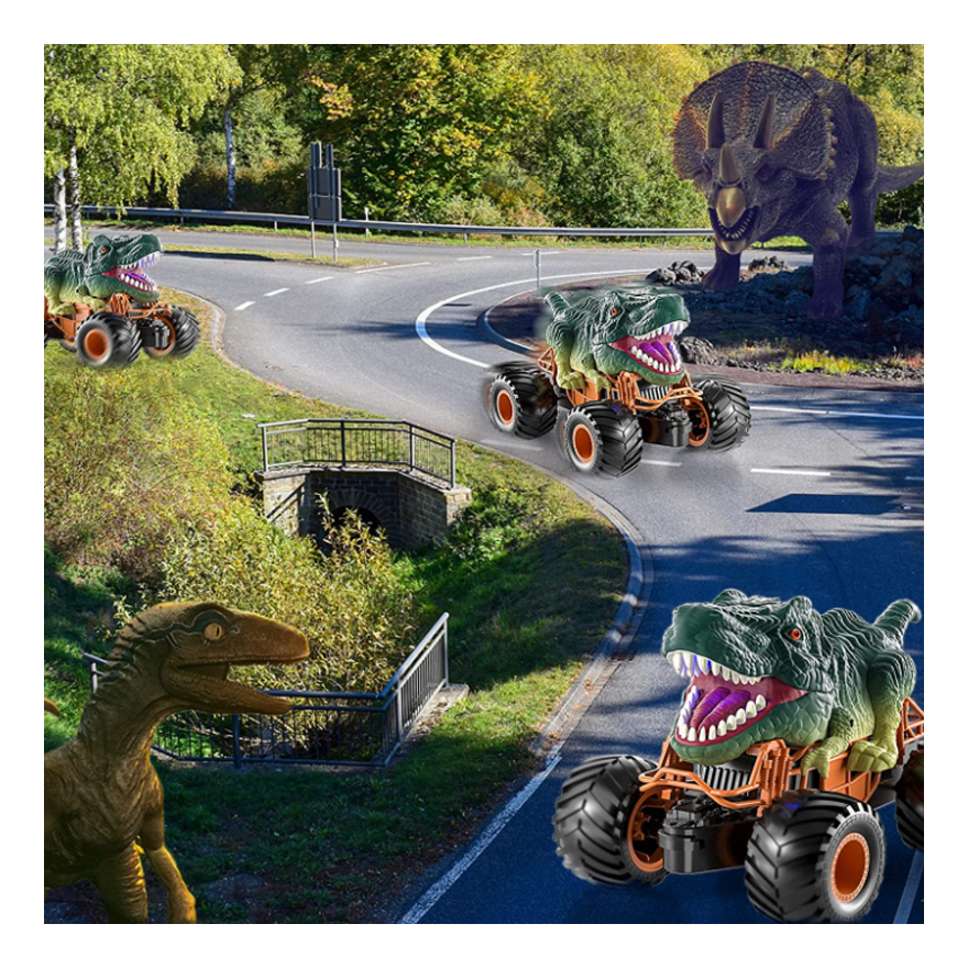 Brinquedo De Controle Remoto Para Veículos De Dinossauro Off - Imagem 16