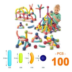 Big Size Magnetic Stick Blocos De Construção Ímãs 100pcs