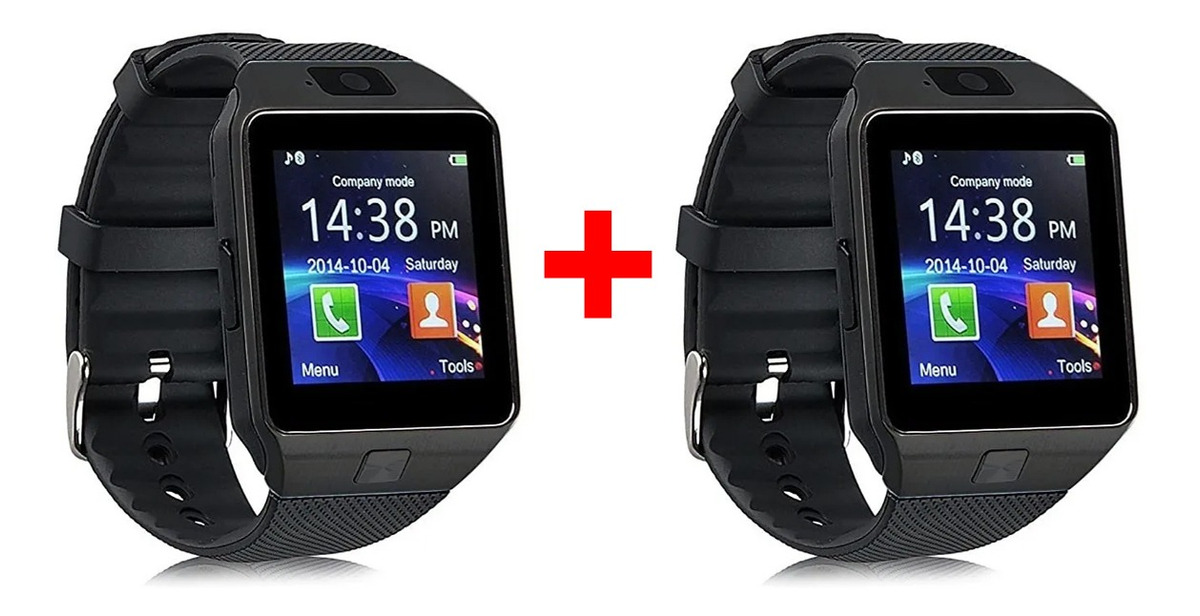 2x Telefone Celular Bluetooth Smartwatch