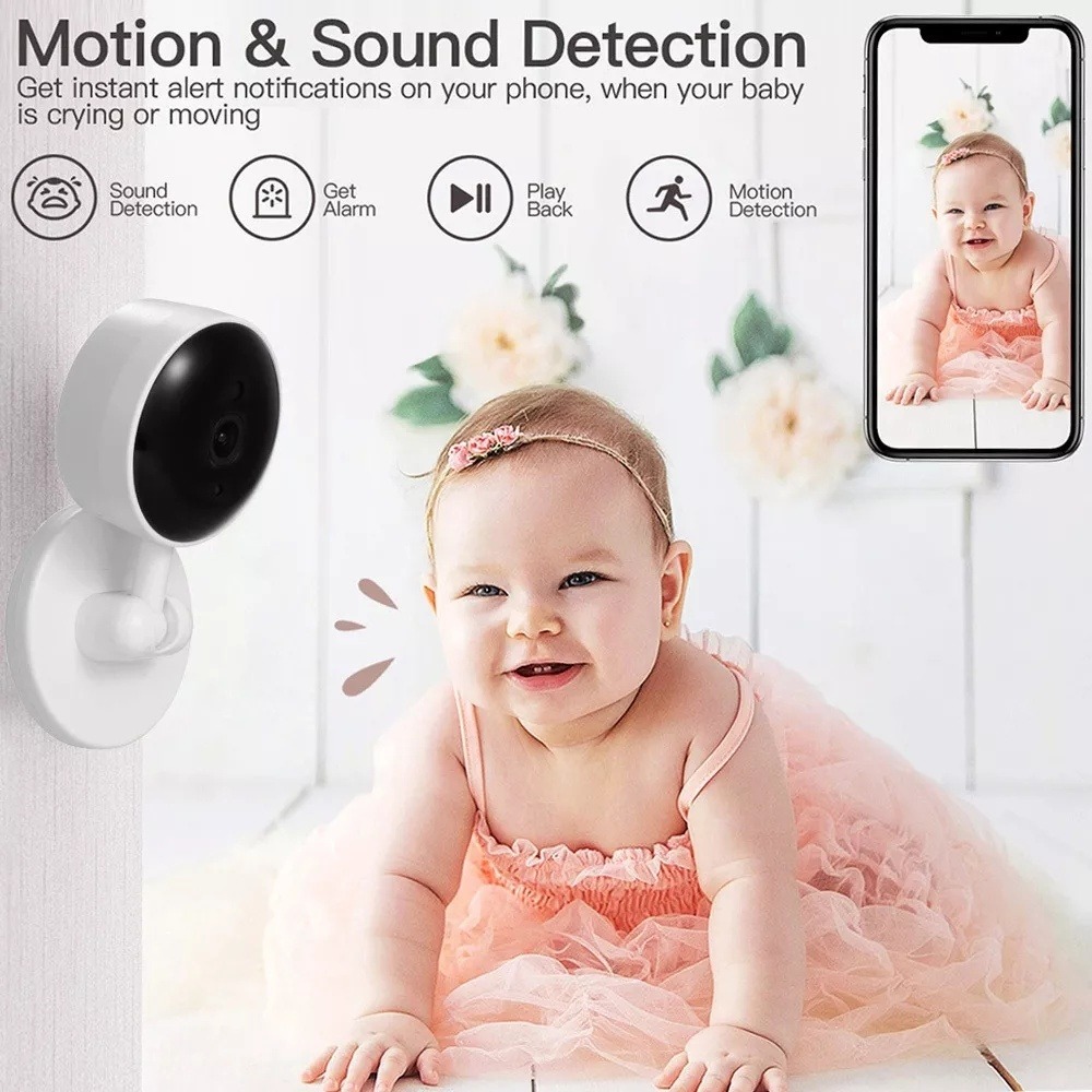 Câmera De Segurança Doméstica Monitor De Bebê Wifi Qweasdylt - Imagem 4