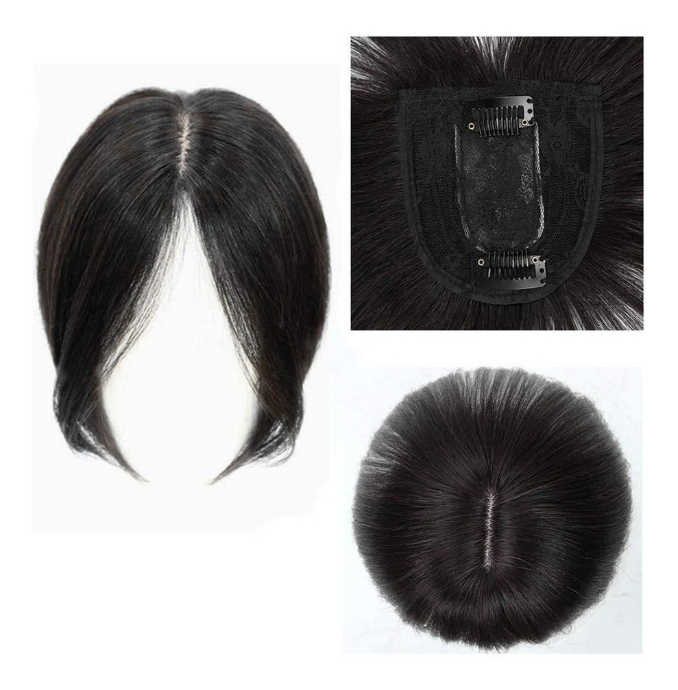 Peruca De Cabelo Humano Topper, Moldada Na Frente E - Imagem 7