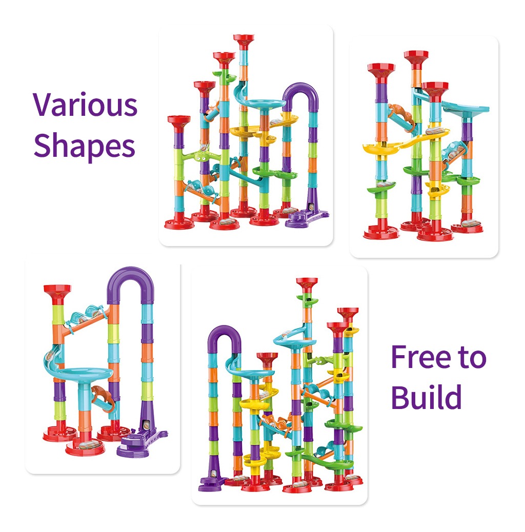 Conjunto De Jogos Building Block Age Stem Marble Learning - Imagem 5