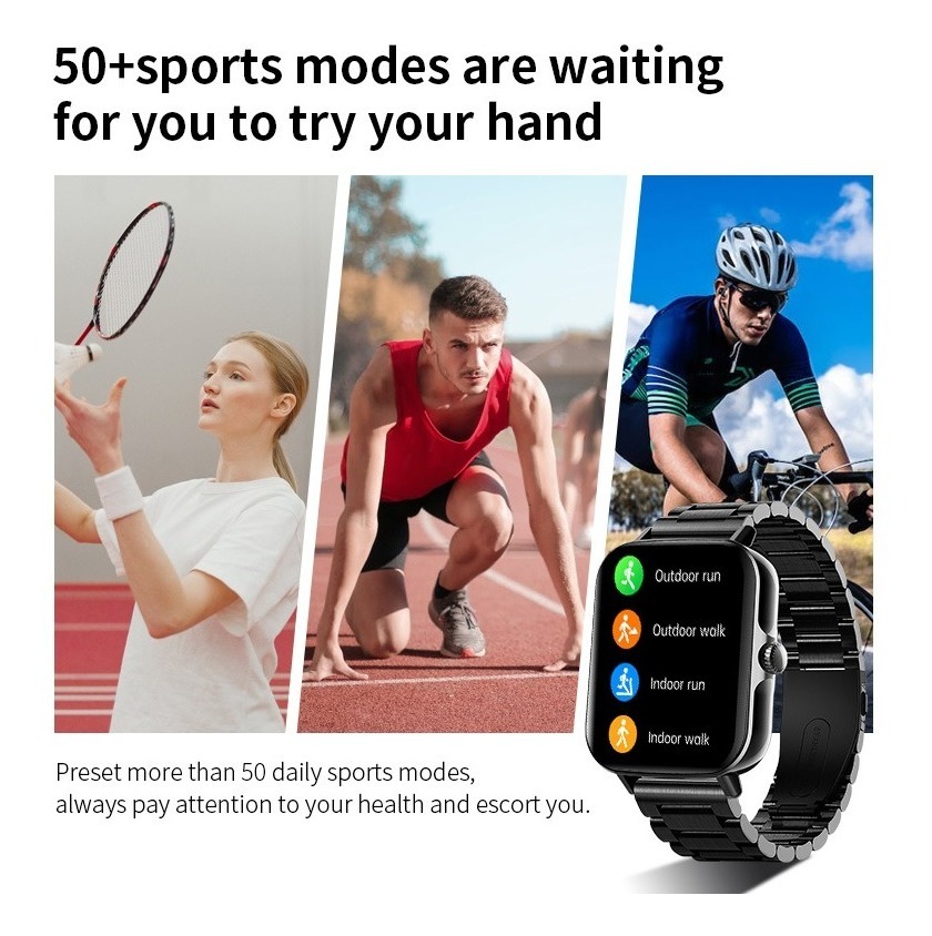 Relógio Bluetooth Smart Call Sport Waterproof Answer 1.91 - Imagem 9
