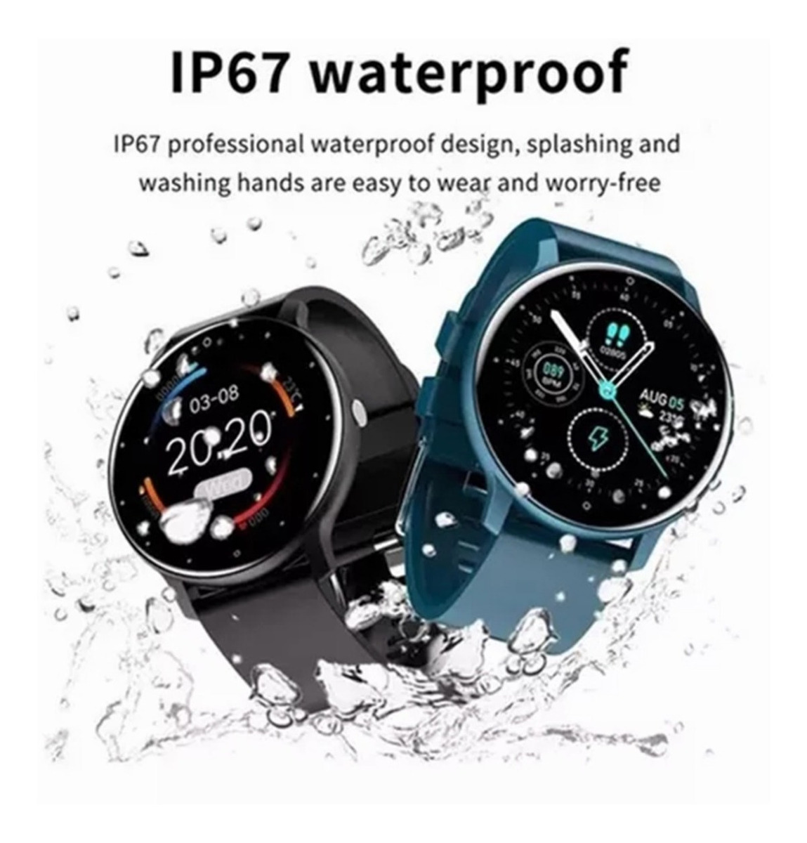 Smartwatch Para Xiaomi Huawei Zl02 Health Tracker - Imagem 20