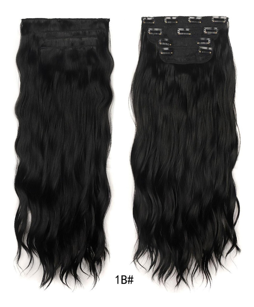 Peruca Feminina, Cabelo Comprido Encaracolado, Ondulado De Á - Imagem 2