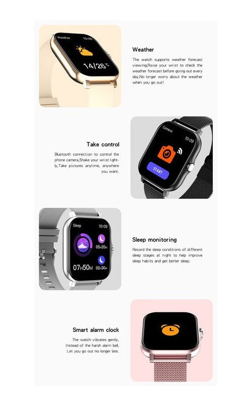 Smartwatch À Prova D'água Para Mulheres Relógio Esportivo - Imagem 12