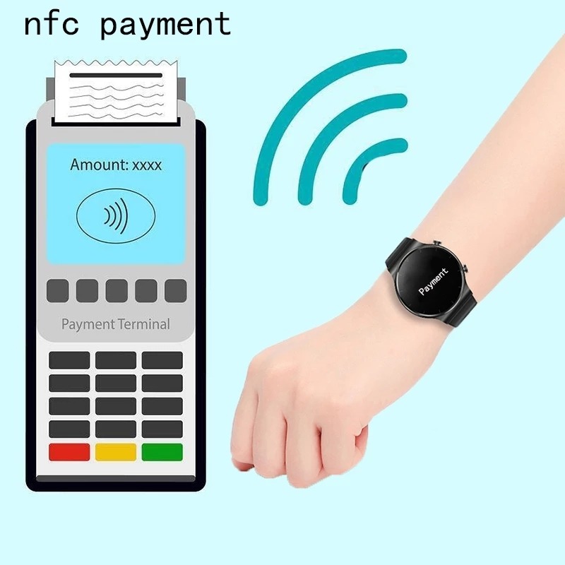 Para Huawei Xiaomi Novo Nfc Bluetooth Impermeável Relógio In - Imagem 3