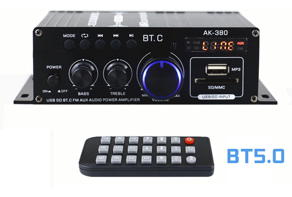 Ak380 40w+40w Mini Amplificador De Potência De Áudio Som Por - Imagem 2