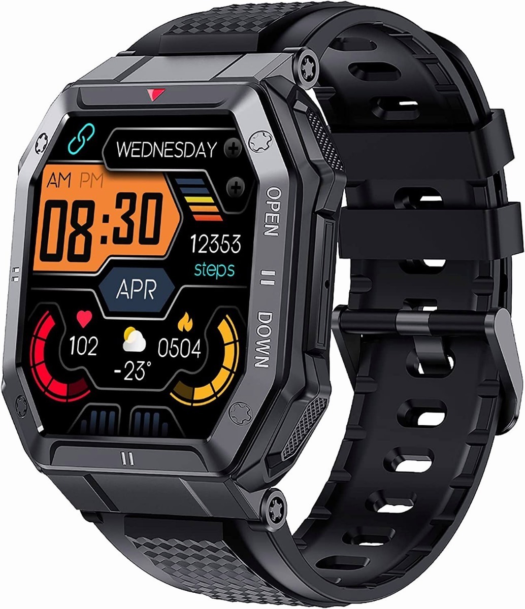 Smartwatch Para Homens Tactical Fitness Tracker - Imagem 9