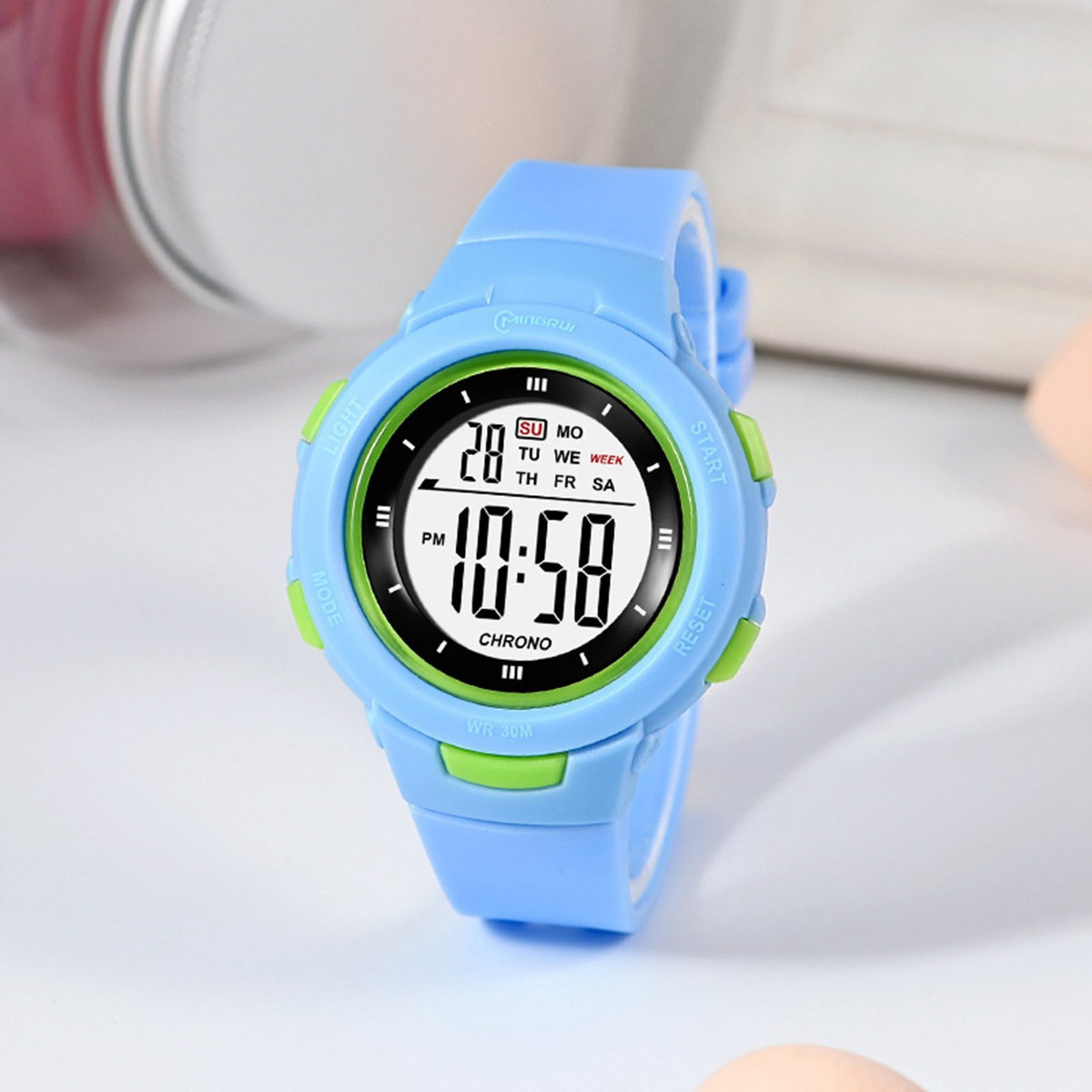 Meninos Girls Digital Watch Electro Impermeável Ao Ar Livre - Imagem 29