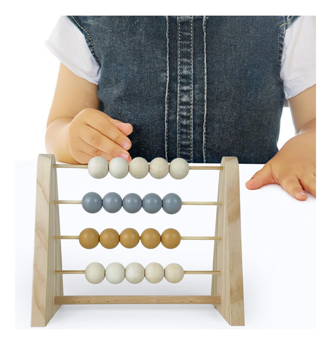 Contagem De De Brinquedo Educacional Com Moldura De De Azul - Imagem 3