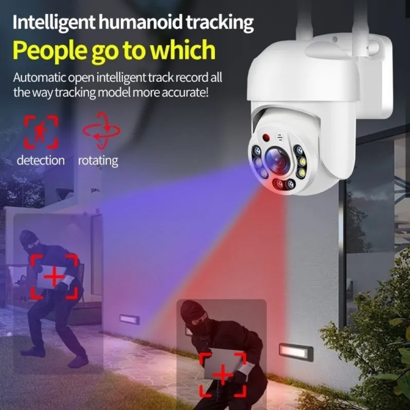 Camera Ip Inteligente Lampada Panoramica Wifi E Espiã 5g - Imagem 2