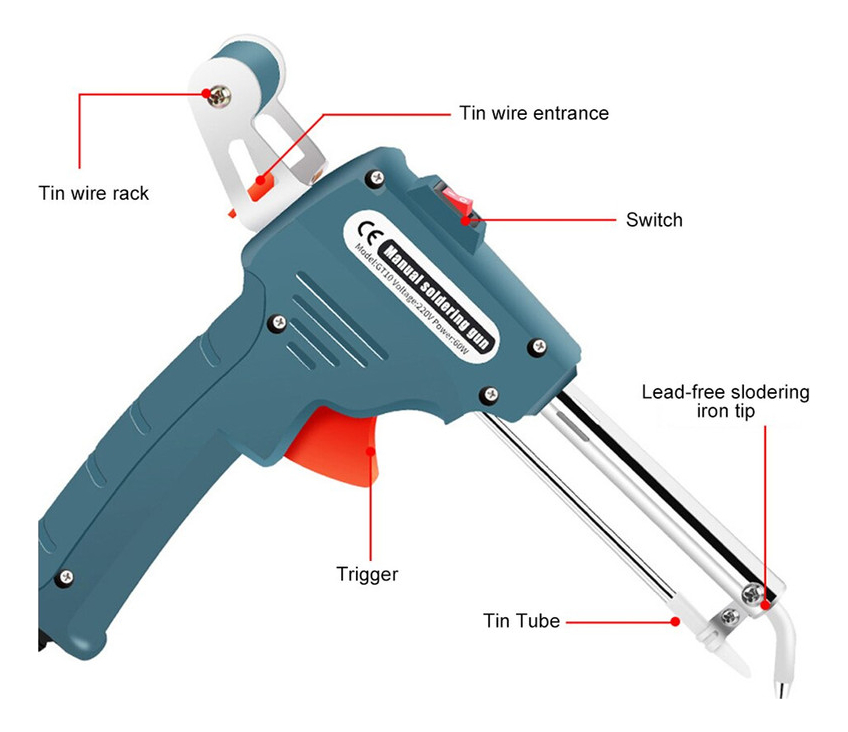 Pistola De Solda, Máquina De Solda, Estação De Retrabalho 60 - Imagem 6
