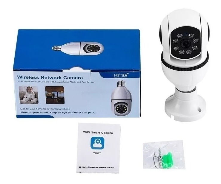 5g Inteligente Wifi E27 Câmera Vigilância De Audio Ylt004hjk - Imagem 10