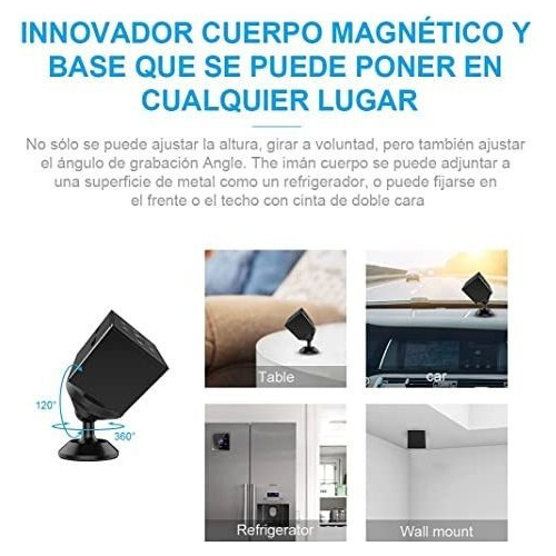 4k Hd Wifi Mini Câmera Escondida Sem Fio Spy Camcorder - Imagem 9