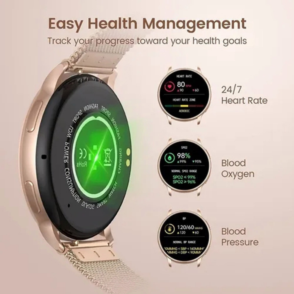 Smartwatch Esportivo Waterproof P/ Xiaomi Huawei Ios Mulher - Imagem 4