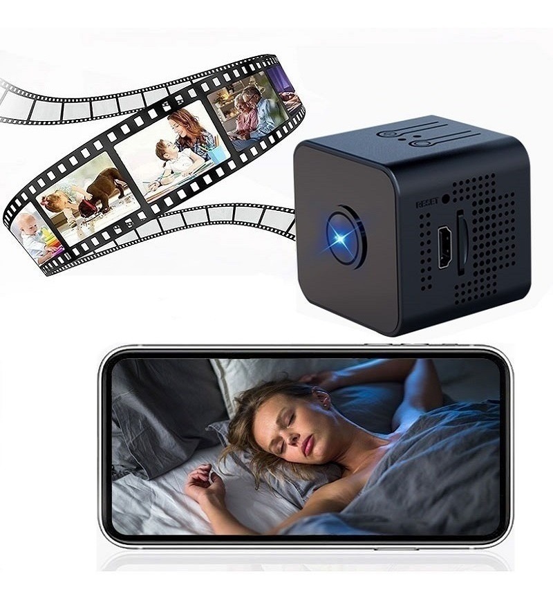 Câmera Espiã Wifi Mini Câmera De Segurança Escondida Hd 1080 - Imagem 4