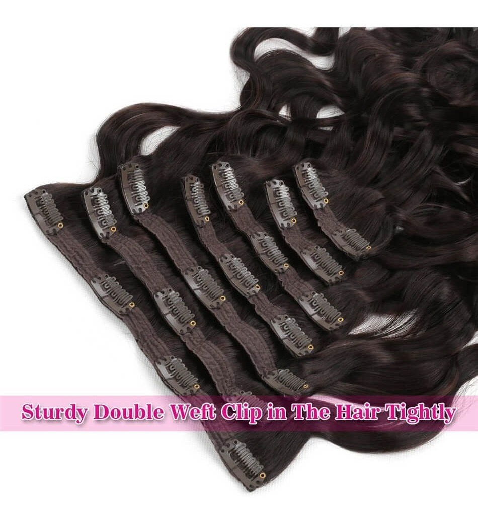 Cabelo Humano Peruca Aplique Tic Tac 55 Cm - Marrom Chocolat - Imagem 4