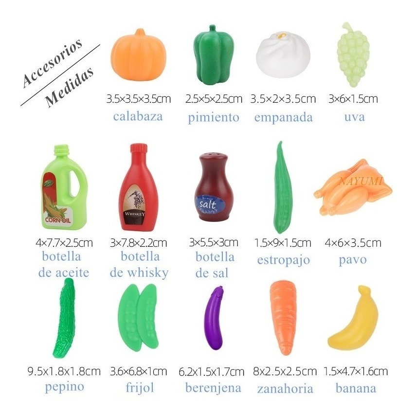 Conjunto De Corte De Frutas E Vegetais - Brinquedos Infantis - Imagem 4