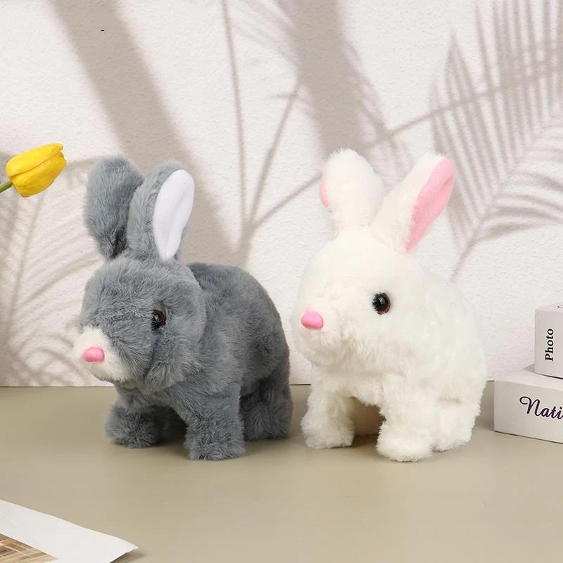 Brinquedo De Coelho Elétrico Infantil Pode Pular E Chamar - Imagem 6