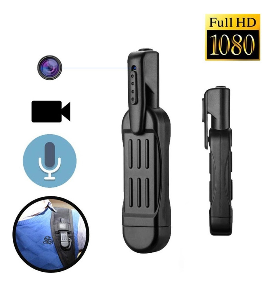 Gravador De Vídeo Mini Spy Hidden Pocket Clip Pocket