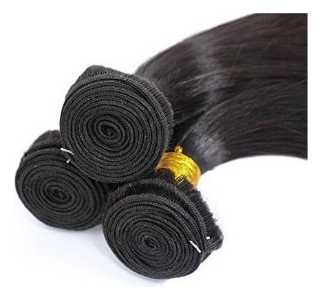 Aplique Cabelo Liso Com Natural Humano Brasileiro 3pcs 50cm - Imagem 5