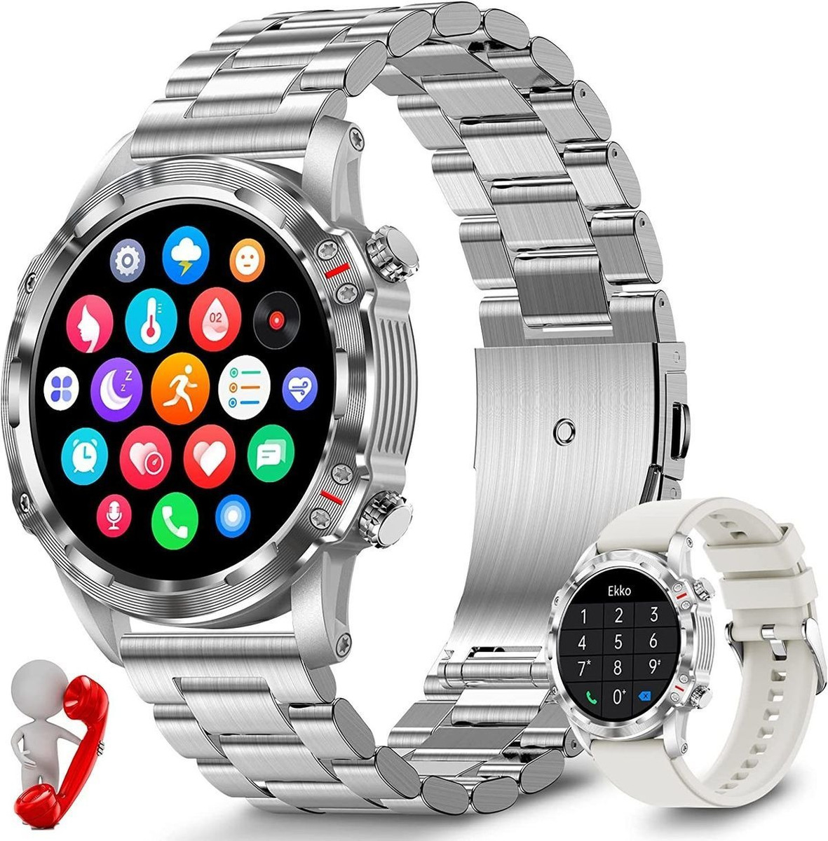 Rastreador De Fitness Smart Watch (faça/resposta Chamada) Pa - Imagem 8
