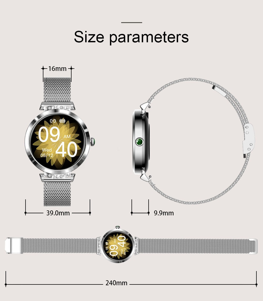 Smartwatch Para Mulheres Ladies Sports Fitness Trac - Imagem 5