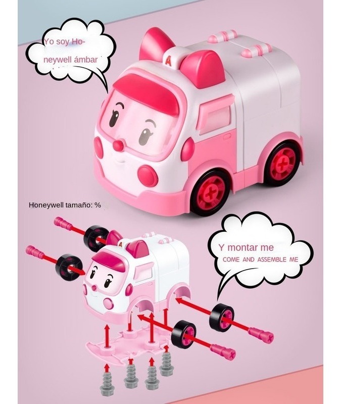 Conjunto De Carro De Brinquedo Robocars Poli Conjunto De 6 P - Imagem 5