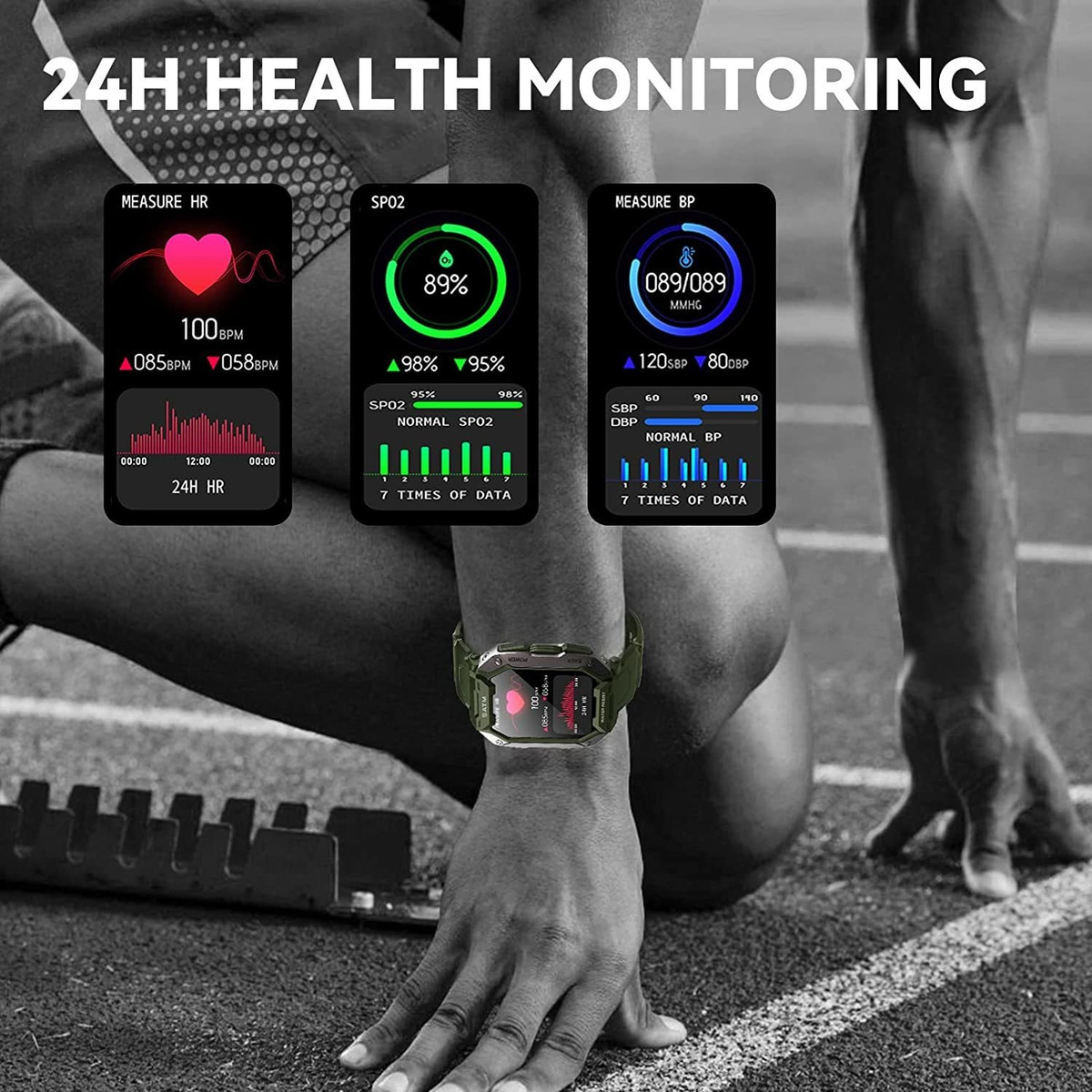Smartwatch Masculino Impermeável De 1,71 Polegadas Com Chama - Imagem 8
