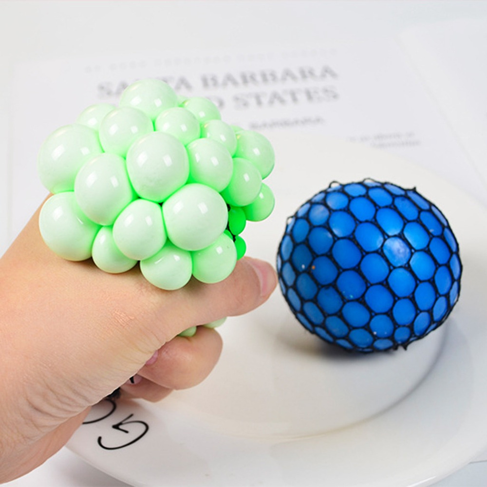 Bolas De Uva Squishy De Malha Anti-stress Squeeze Balls Reli - Imagem 8
