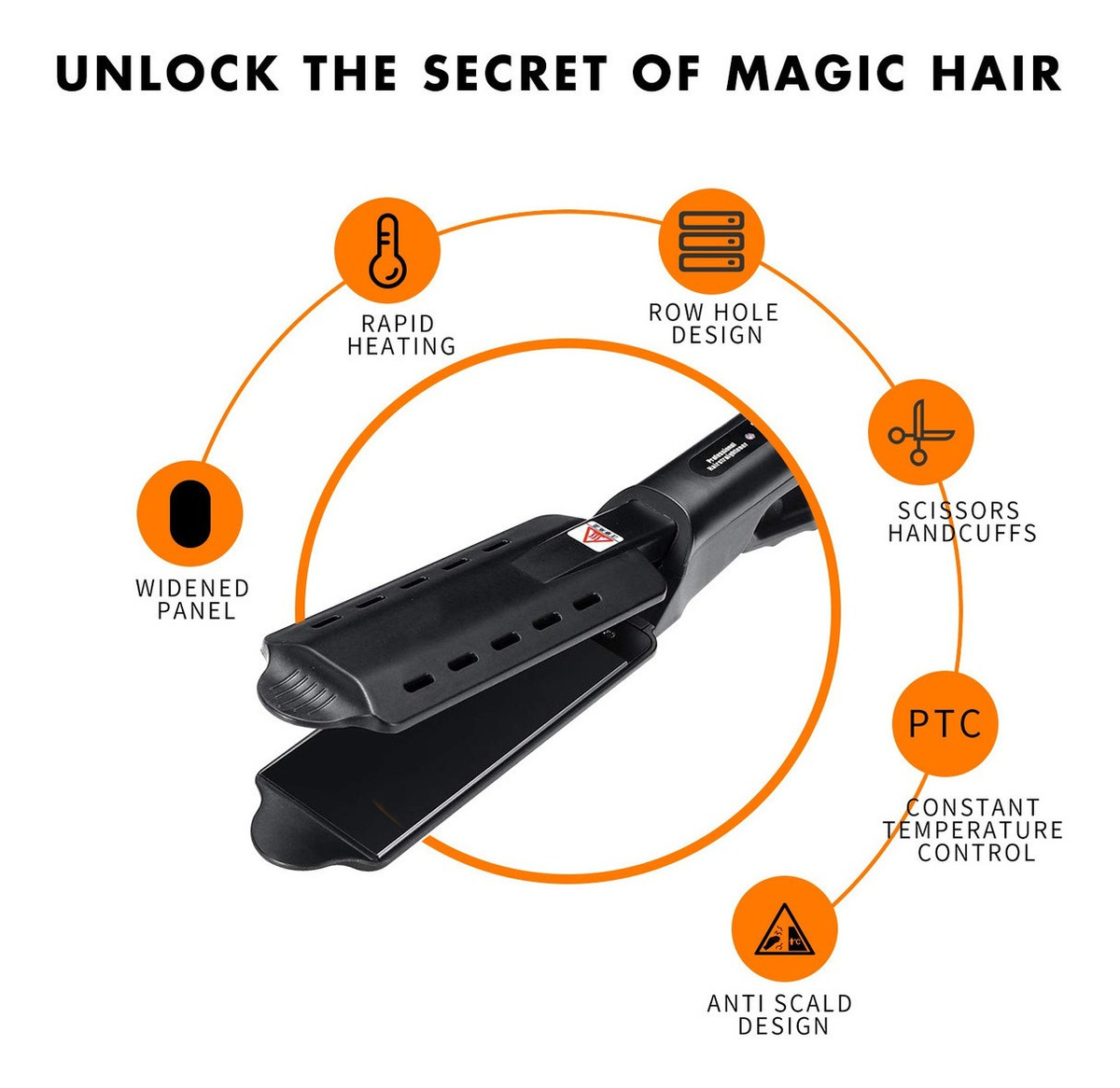 Alisador De Cabelo Profissional P/ Cabelo Molhado E Seco - Imagem 4