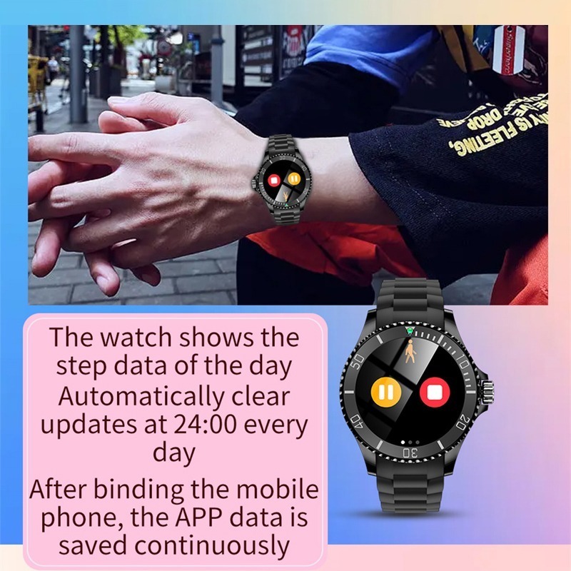 Smartwatch Masculino À Prova D'água 123 Sport Modes Game Sma - Imagem 35