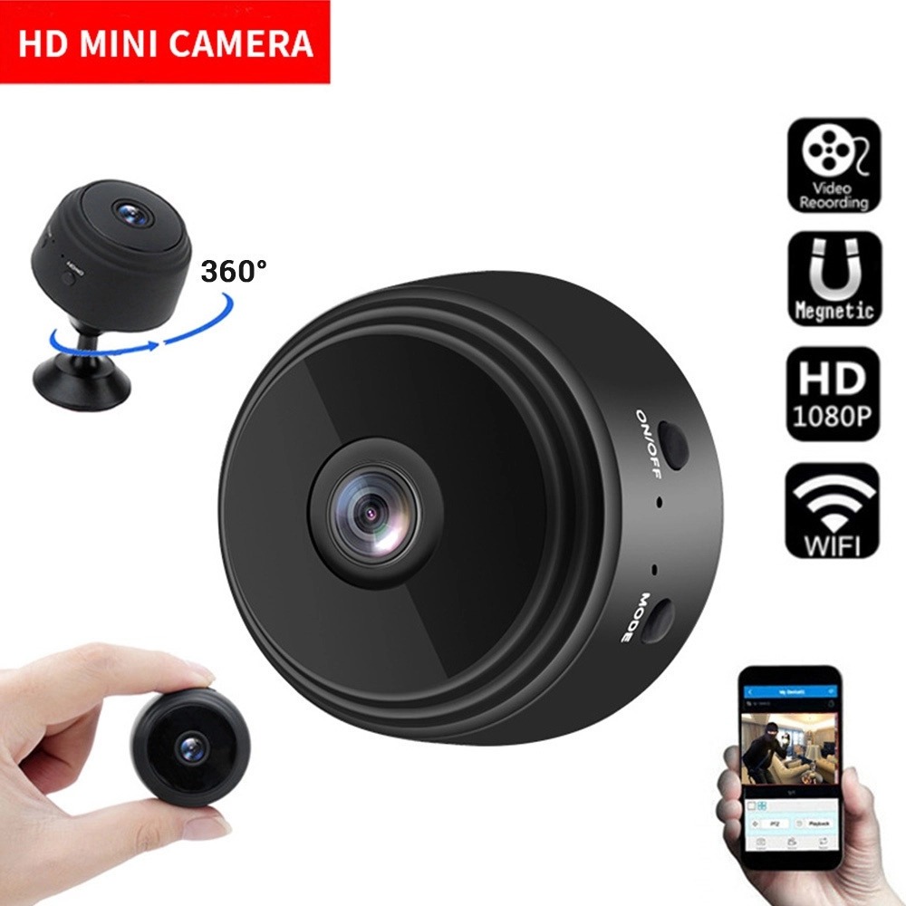 Mini Câmera De Segurança 1080p Noturna Detecção De Movimento - Imagem 3