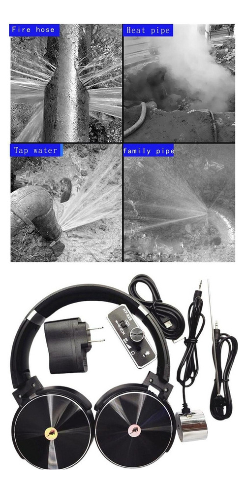 Detector De Vazamento De Água Fone De Ouvido Detector De - Imagem 4