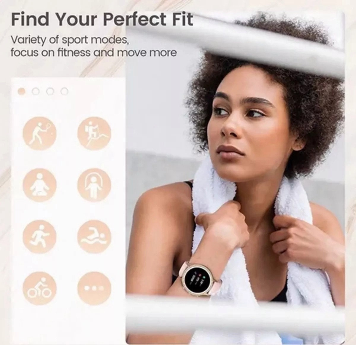 Para Xiaomi Huawei Smartwatch Ladies Sports Blu - Imagem 11