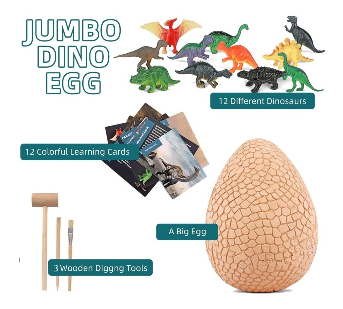 Ovos De Dinossauro Fósseis Para Cavar, Brinquedo Infantil - Imagem 2